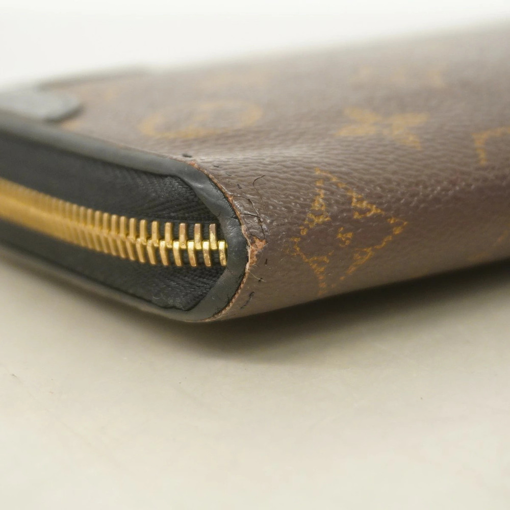 Louis Vuitton Retiro Noir Zippy Monogram Brown Wallet Black Black Brown - Picture 5 of 13